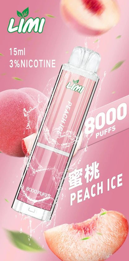 LIMI 8000抽 拋棄式主機 15ml 大容量不掉味 精密燈條顯示 3% 順滑擊喉感 穩定性能輸出 台灣現貨:圖片 2