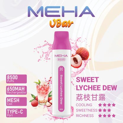 MEHA 魅嗨小白條 8500 抽 3% 尼古丁鹽精準解癮 650mAh 長效續航 不掉味還原度 台灣現貨秒發:圖片 13