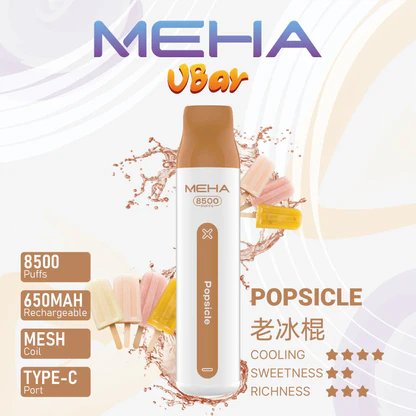 MEHA 魅嗨小白條 8500 抽 3% 尼古丁鹽精準解癮 650mAh 長效續航 不掉味還原度 台灣現貨秒發:圖片 10