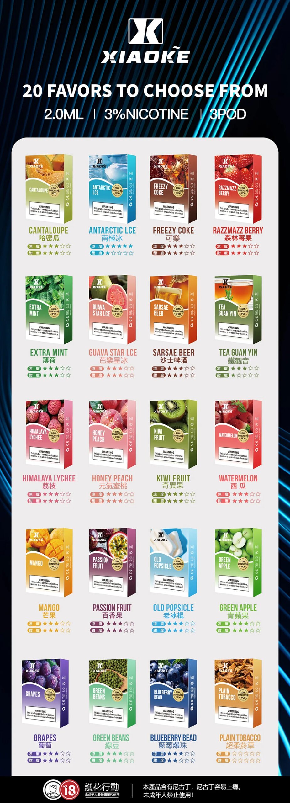 XIAOKE 梟客一代彈 買 5 盒送主機!2.0ml 奢華大容量 以純淨細膩的鮮果層次 主宰跨世代通配頻段 台灣現貨秒發:圖片 2